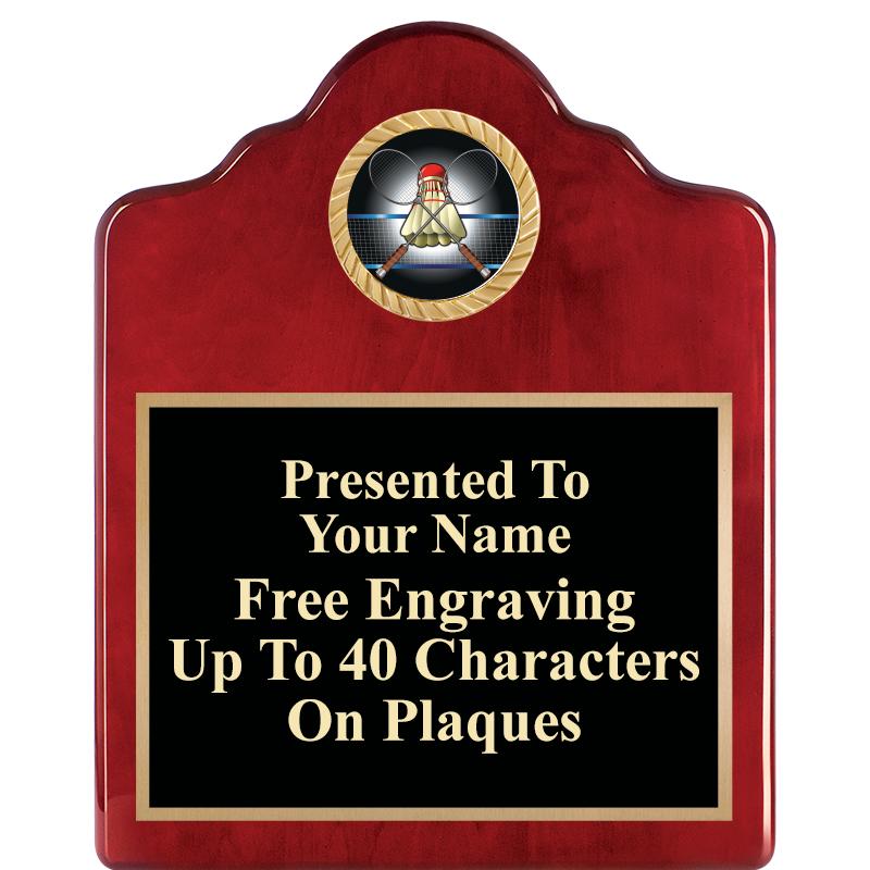 8X10 ROSEWOOD EMBLEM INS PLQ