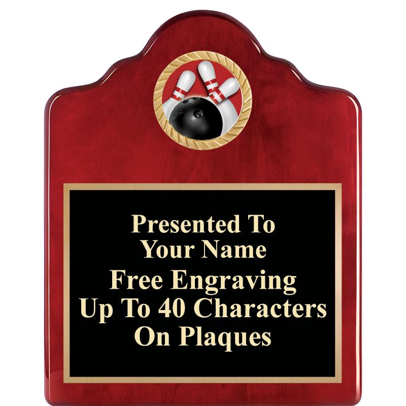 8X10 ROSEWOOD EMBLEM INS PLQ