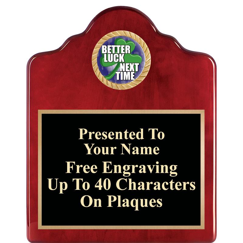 8X10 ROSEWOOD EMBLEM INS PLQ