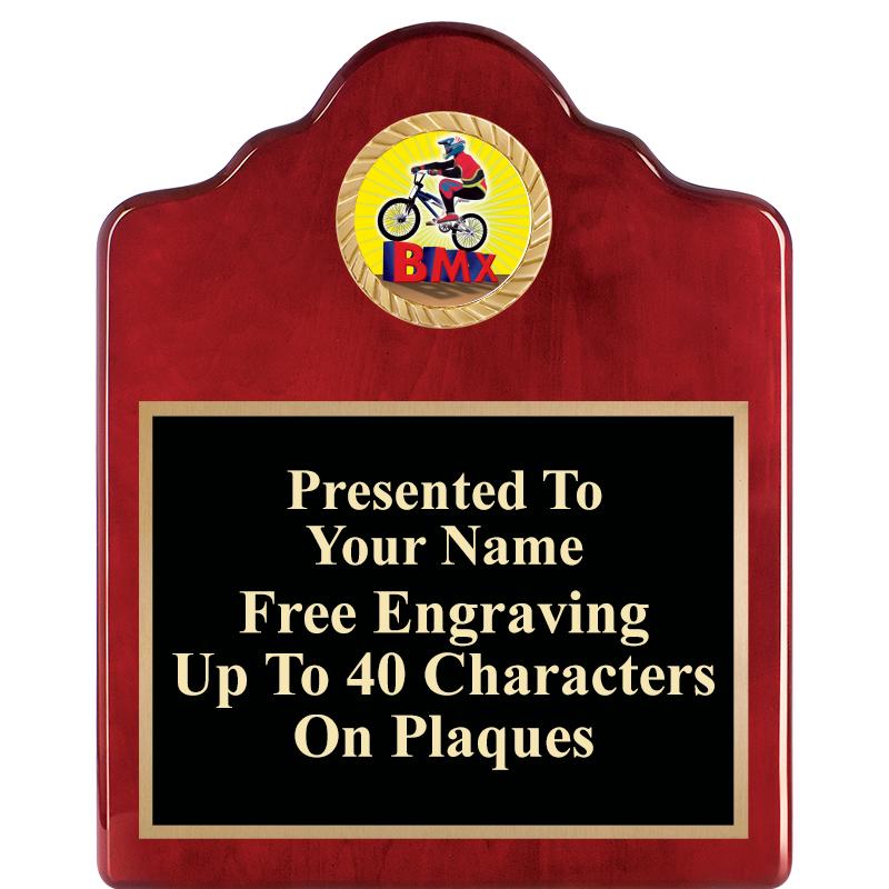 8X10 ROSEWOOD EMBLEM INS PLQ