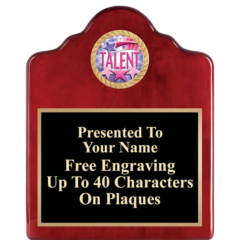 8X10 ROSEWOOD EMBLEM INS PLQ