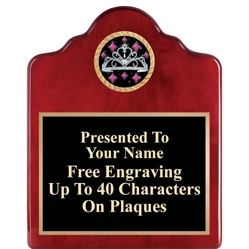 8X10 ROSEWOOD EMBLEM INS PLQ