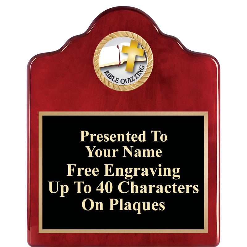 8X10 ROSEWOOD EMBLEM INS PLQ