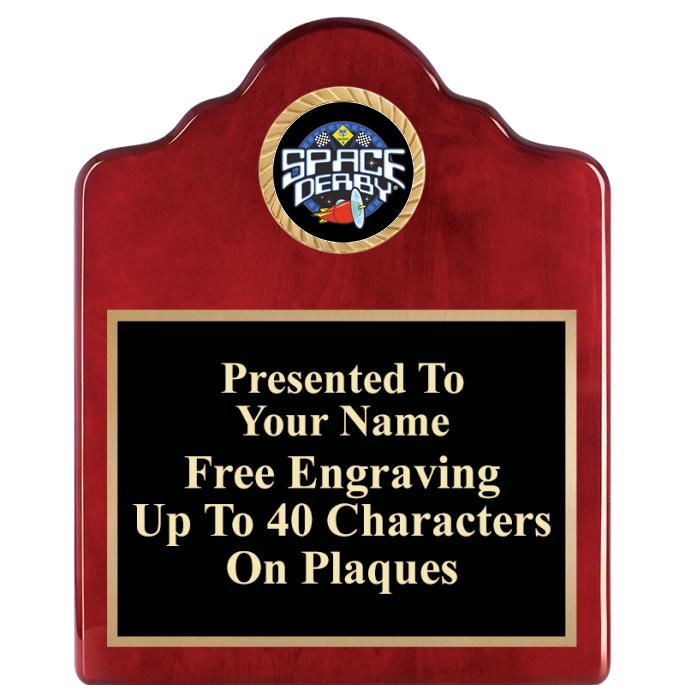 8X10 ROSEWOOD EMBLEM INS PLQ