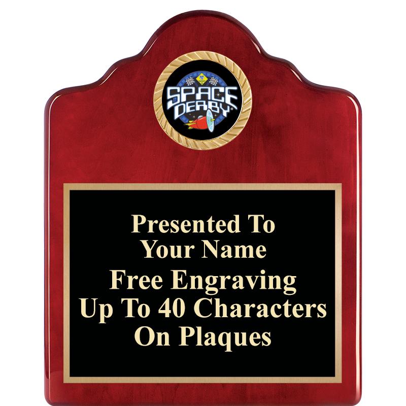 8X10 ROSEWOOD EMBLEM INS PLQ