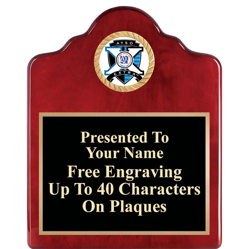 8X10 ROSEWOOD EMBLEM INS PLQ