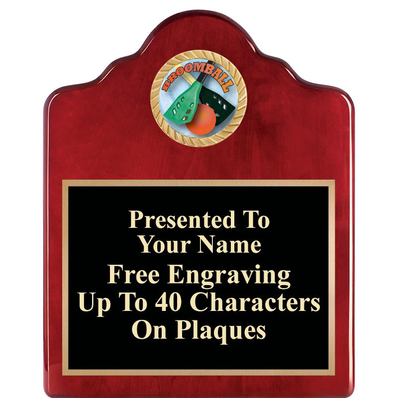 8X10 ROSEWOOD EMBLEM INS PLQ