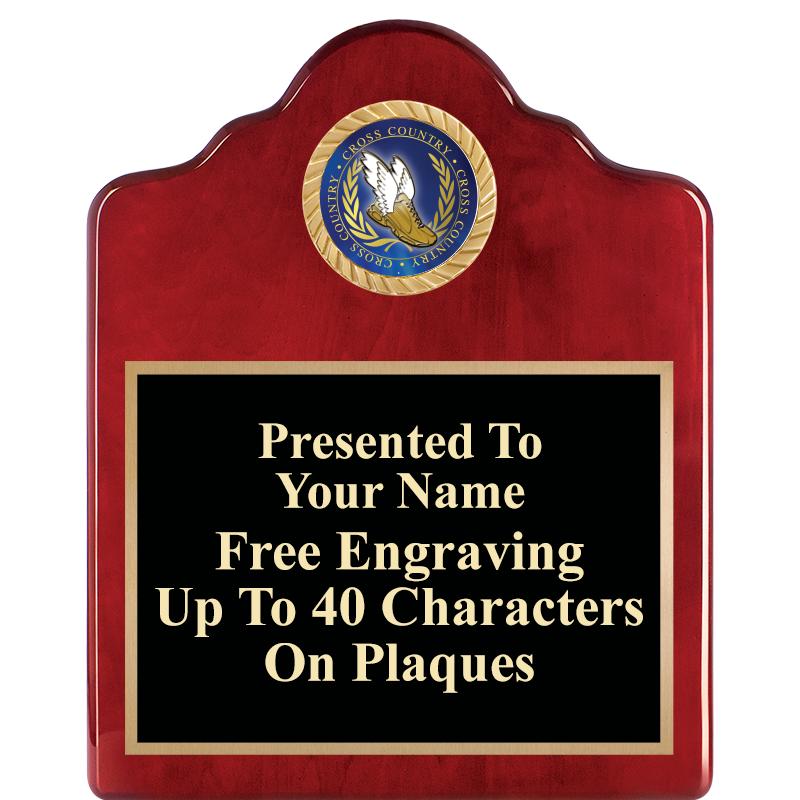 8X10 ROSEWOOD EMBLEM INS PLQ