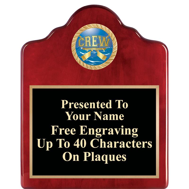 8X10 ROSEWOOD EMBLEM INS PLQ