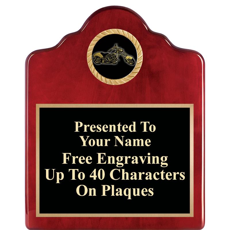 8X10 ROSEWOOD EMBLEM INS PLQ