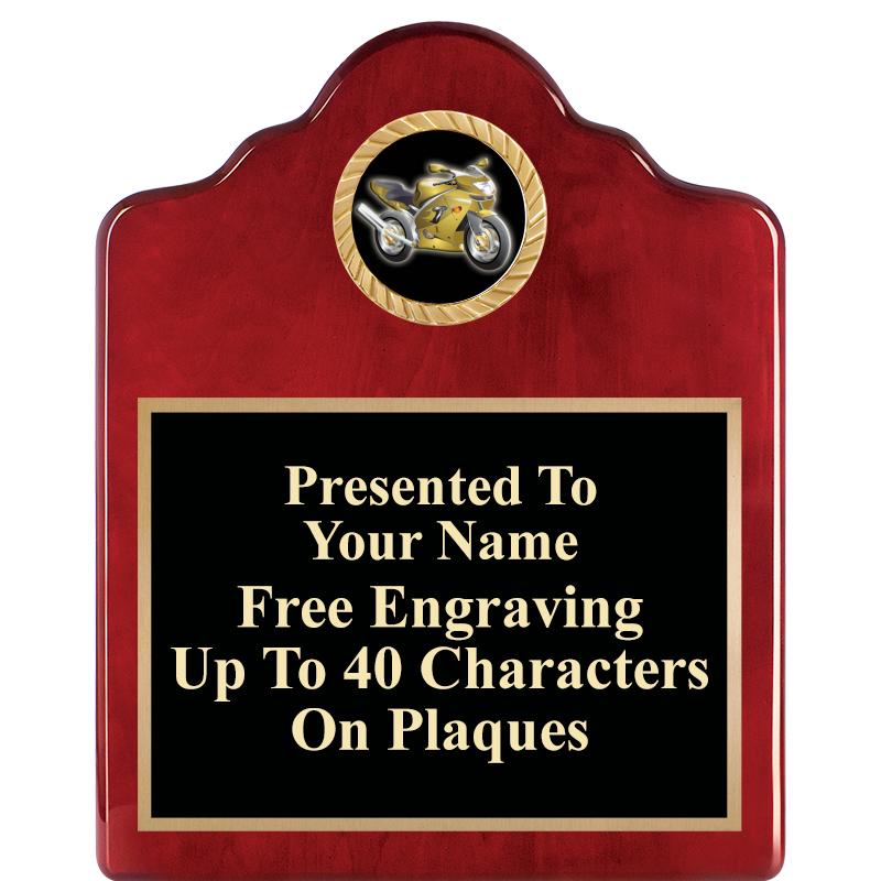 8X10 ROSEWOOD EMBLEM INS PLQ