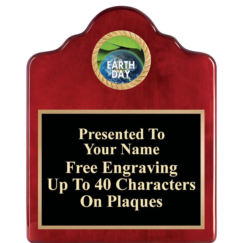 8X10 ROSEWOOD EMBLEM INS PLQ