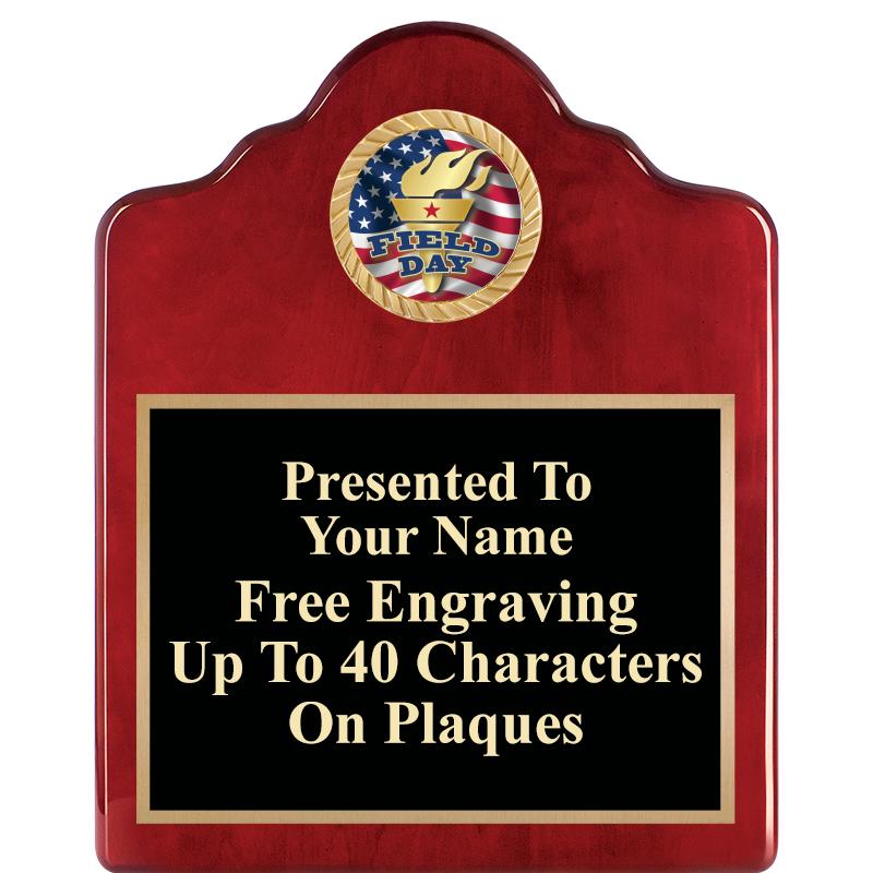 8X10 ROSEWOOD EMBLEM INS PLQ