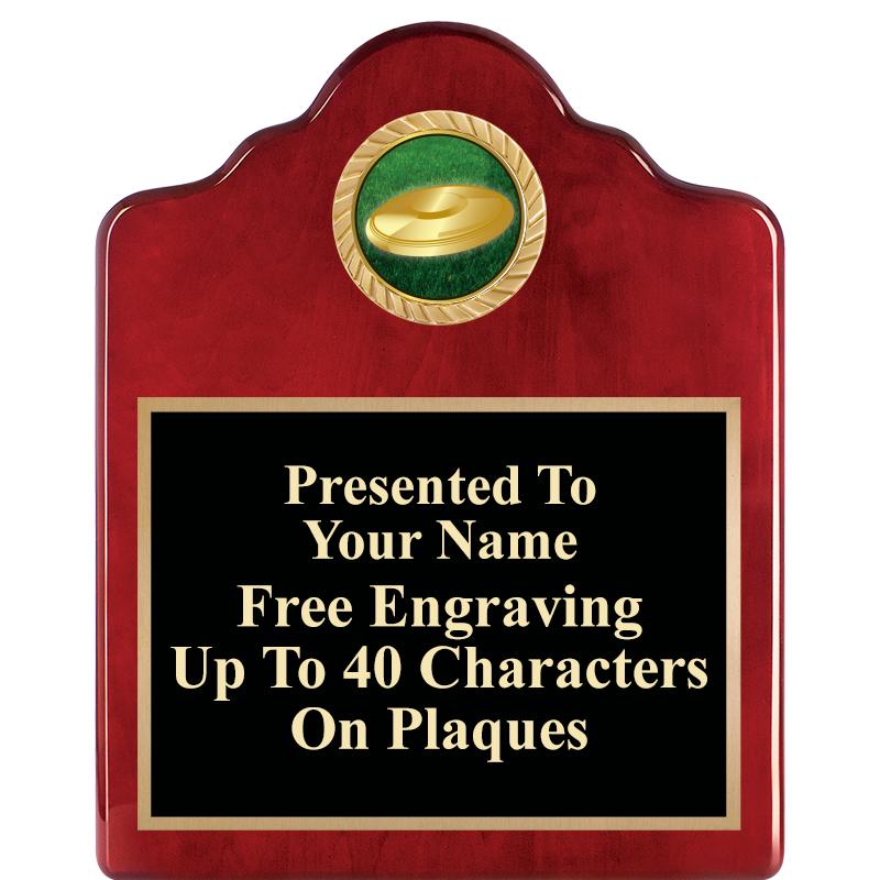 8X10 ROSEWOOD EMBLEM INS PLQ