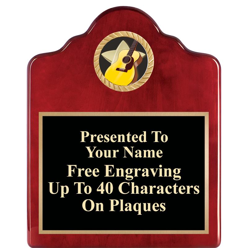 8X10 ROSEWOOD EMBLEM INS PLQ