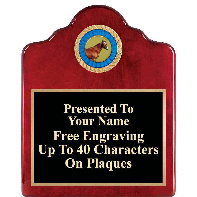 8X10 ROSEWOOD EMBLEM INS PLQ