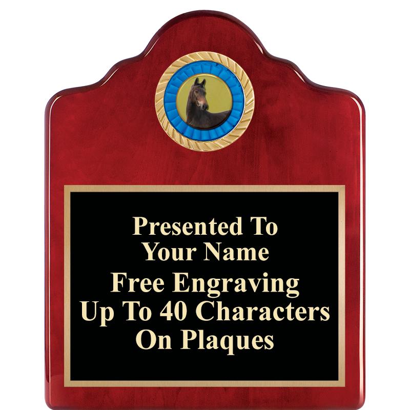 8X10 ROSEWOOD EMBLEM INS PLQ