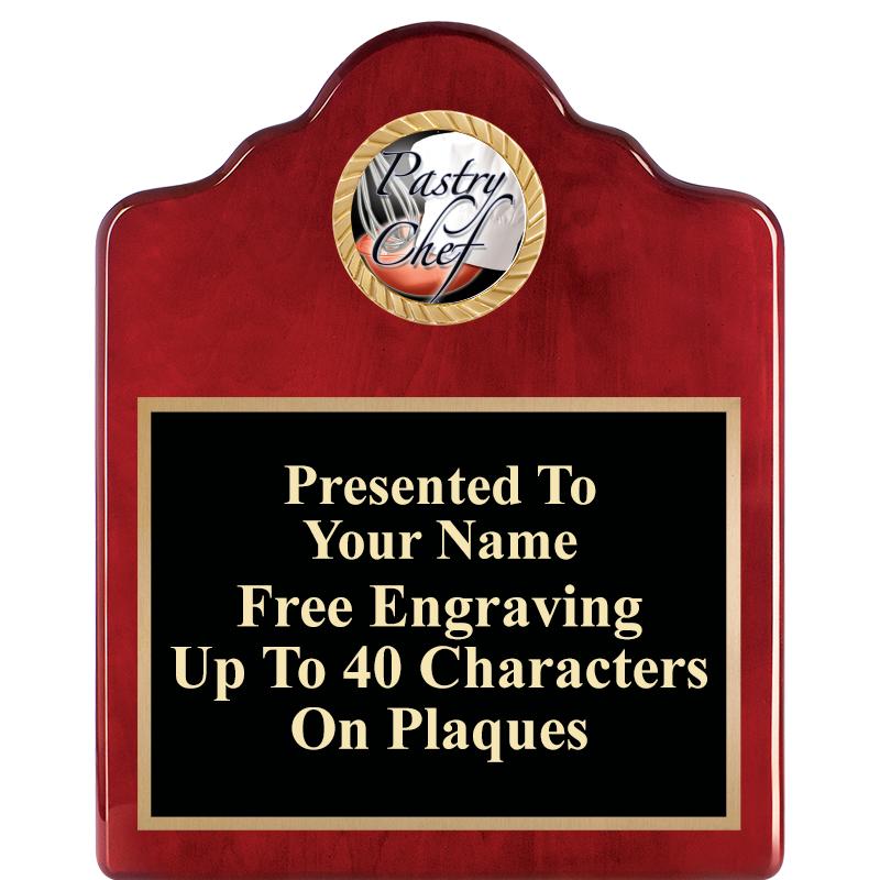 8X10 ROSEWOOD EMBLEM INS PLQ