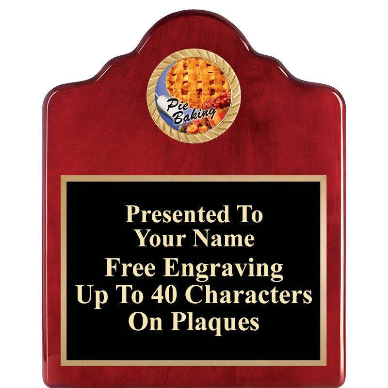 8X10 ROSEWOOD EMBLEM INS PLQ