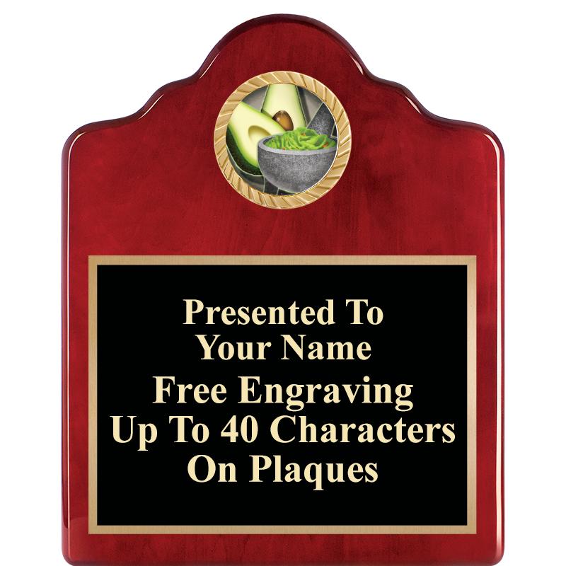 8X10 ROSEWOOD EMBLEM INS PLQ