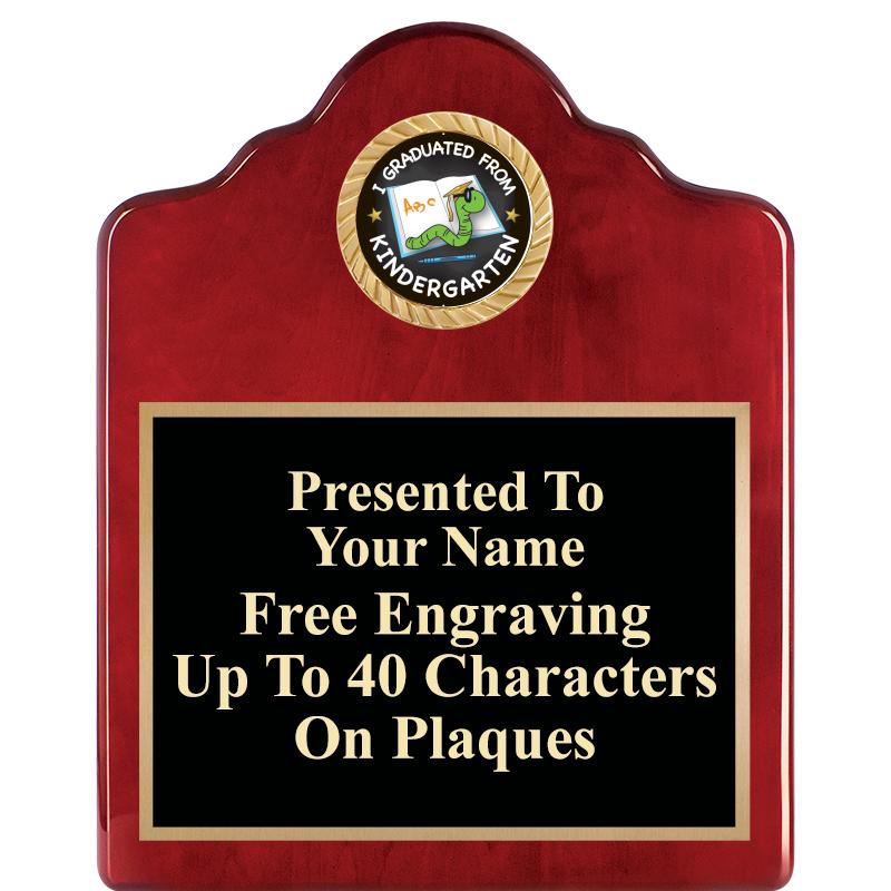 8X10 ROSEWOOD EMBLEM INS PLQ