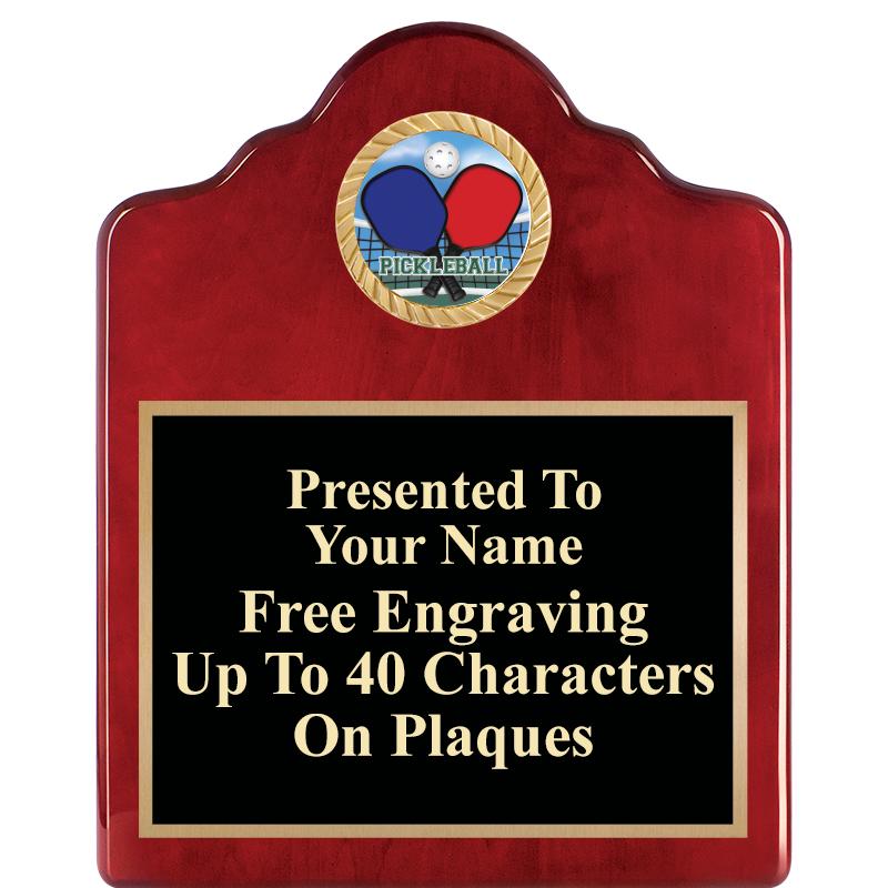 8X10 ROSEWOOD EMBLEM INS PLQ