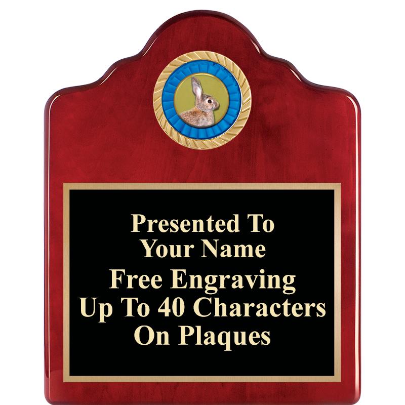 8X10 ROSEWOOD EMBLEM INS PLQ