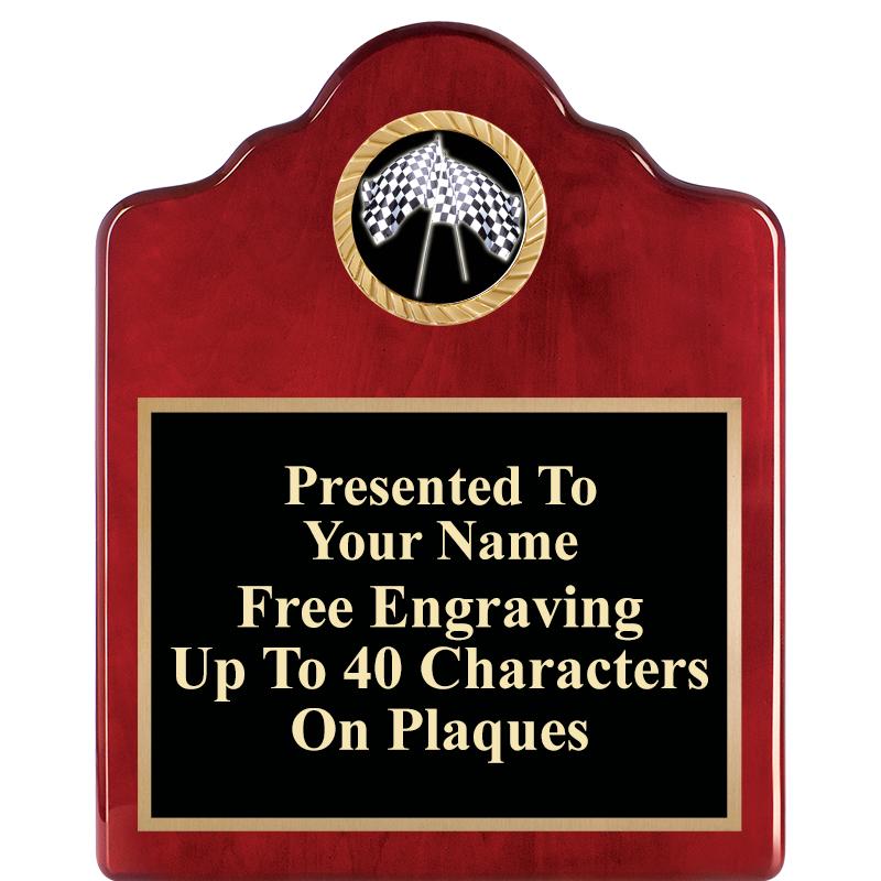 8X10 ROSEWOOD EMBLEM INS PLQ