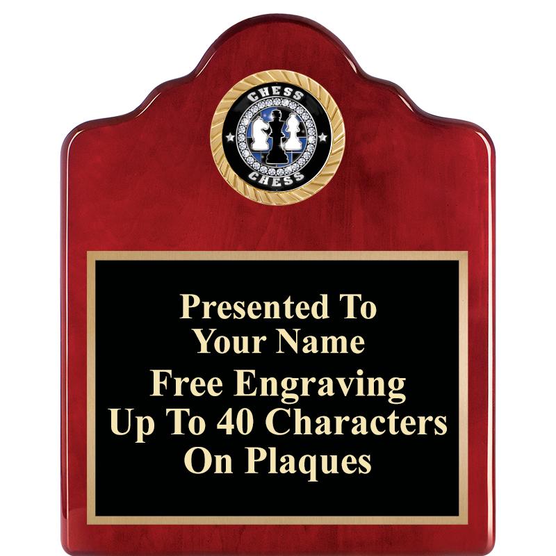 8X10 ROSEWOOD EMBLEM INS PLQ