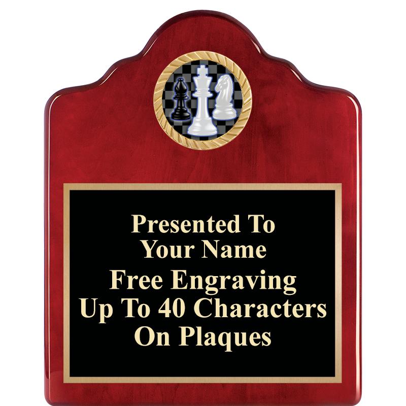 8X10 ROSEWOOD EMBLEM INS PLQ