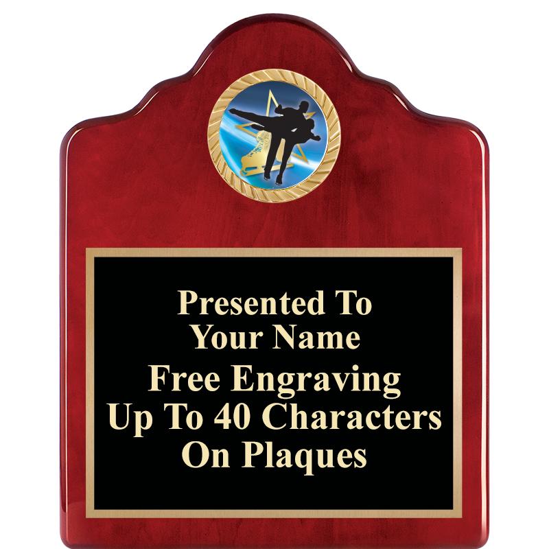 8X10 ROSEWOOD EMBLEM INS PLQ