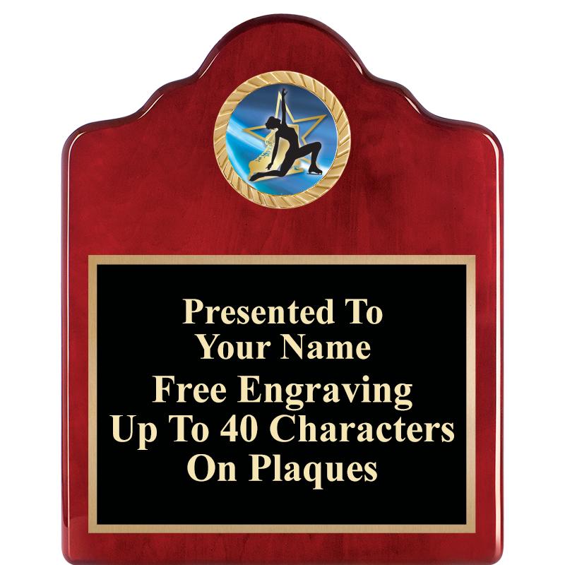 8X10 ROSEWOOD EMBLEM INS PLQ