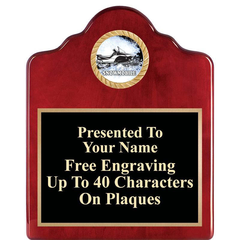 8X10 ROSEWOOD EMBLEM INS PLQ