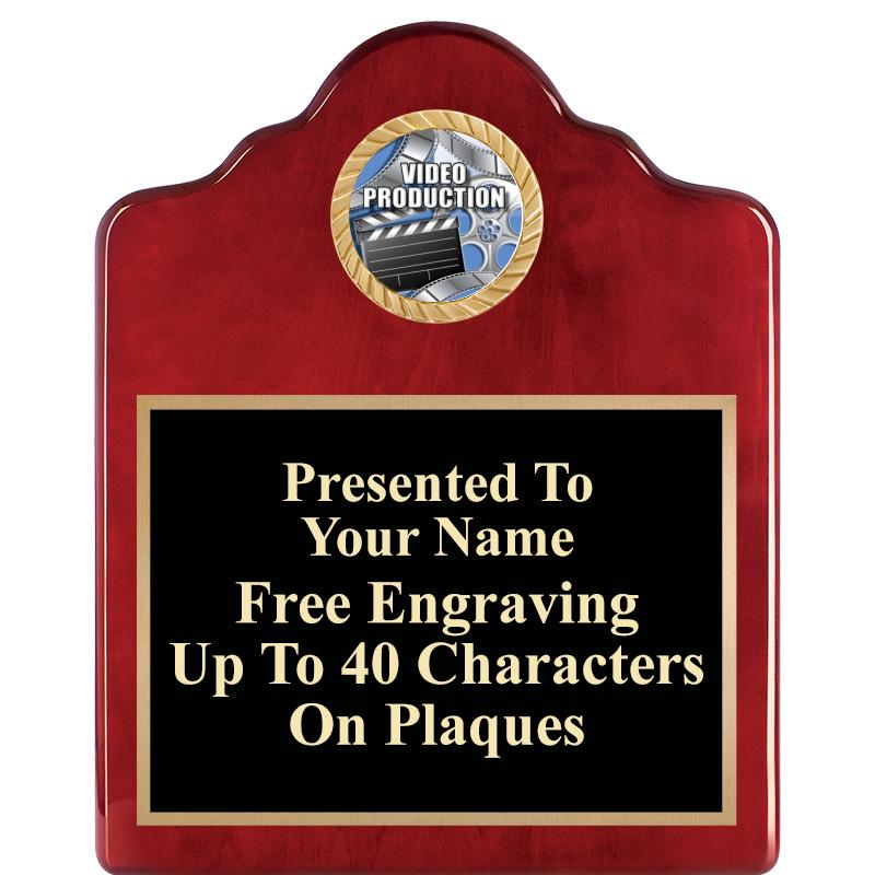 8X10 ROSEWOOD EMBLEM INS PLQ