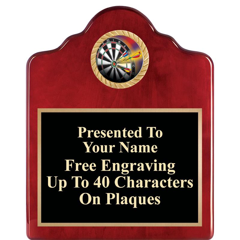 8X10 ROSEWOOD EMBLEM INS PLQ