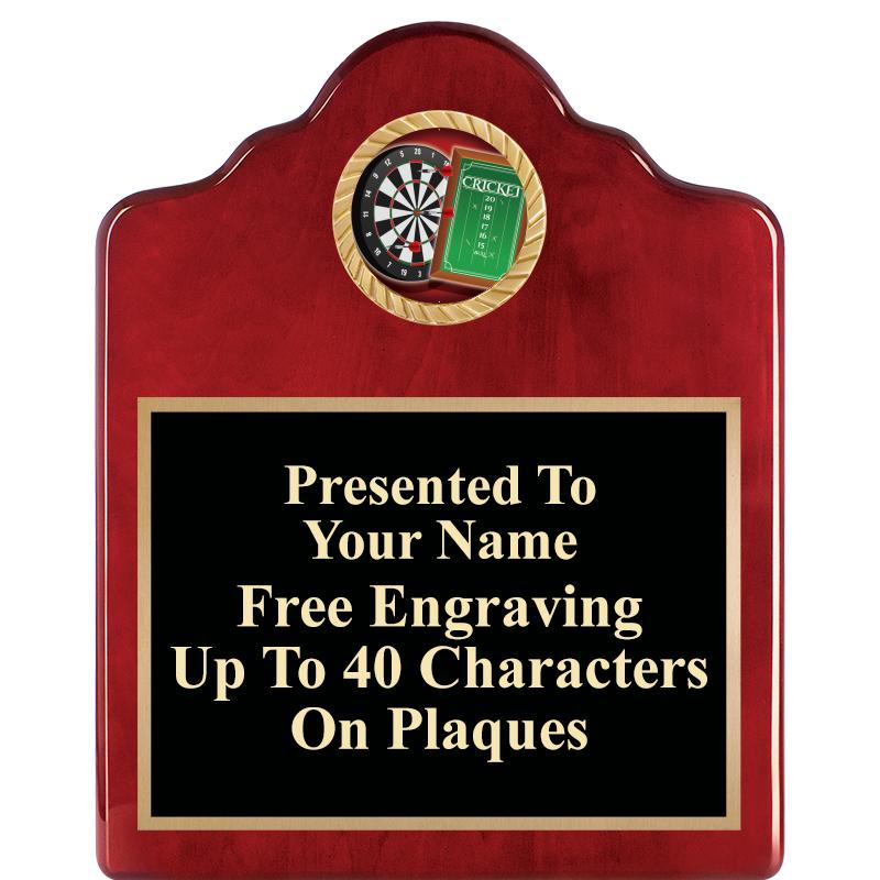 8X10 ROSEWOOD EMBLEM INS PLQ