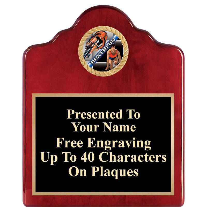 8X10 ROSEWOOD EMBLEM INS PLQ