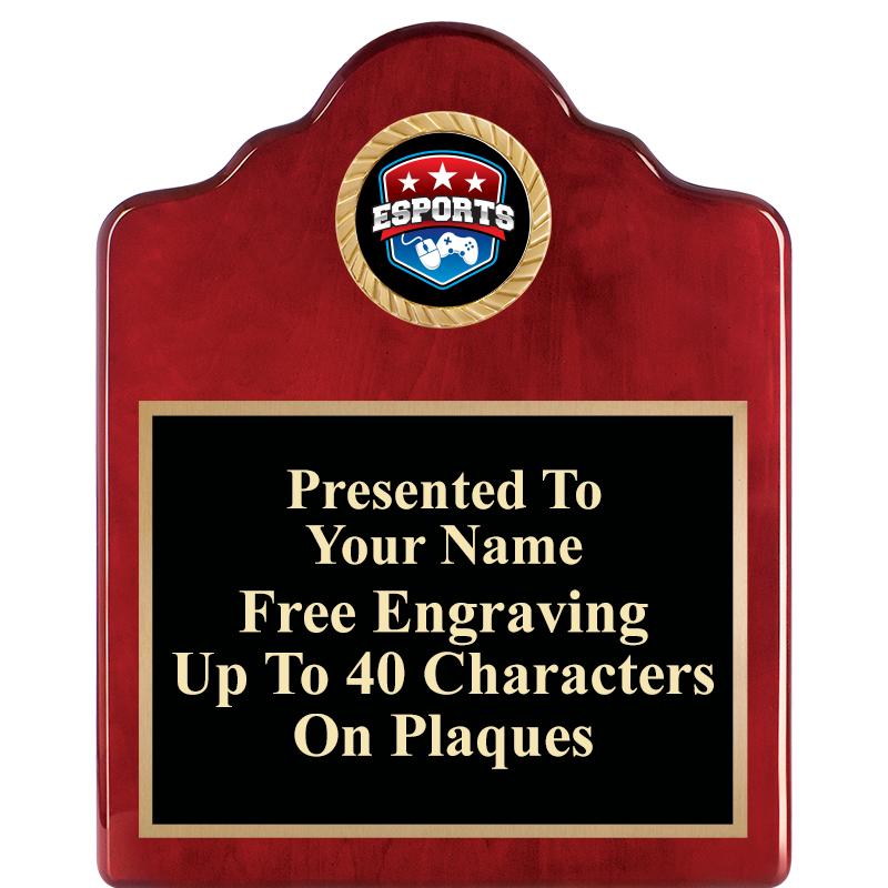 8X10 ROSEWOOD EMBLEM INS PLQ