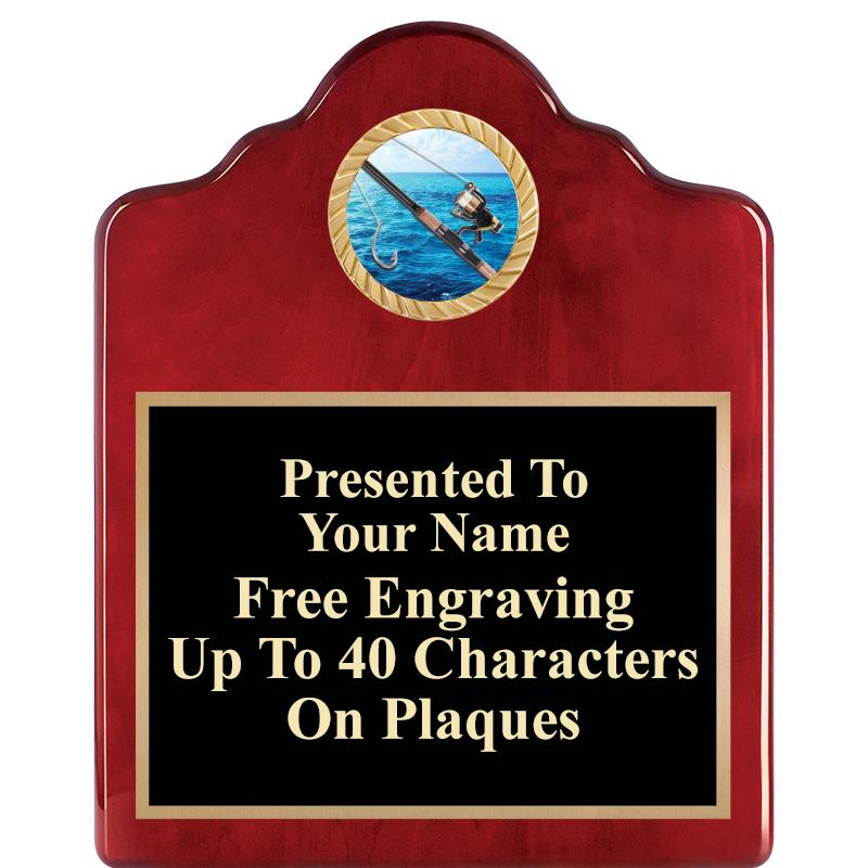 8X10 ROSEWOOD EMBLEM INS PLQ