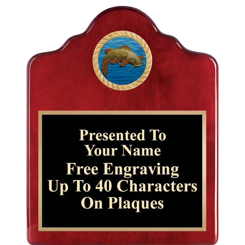 8X10 ROSEWOOD EMBLEM INS PLQ