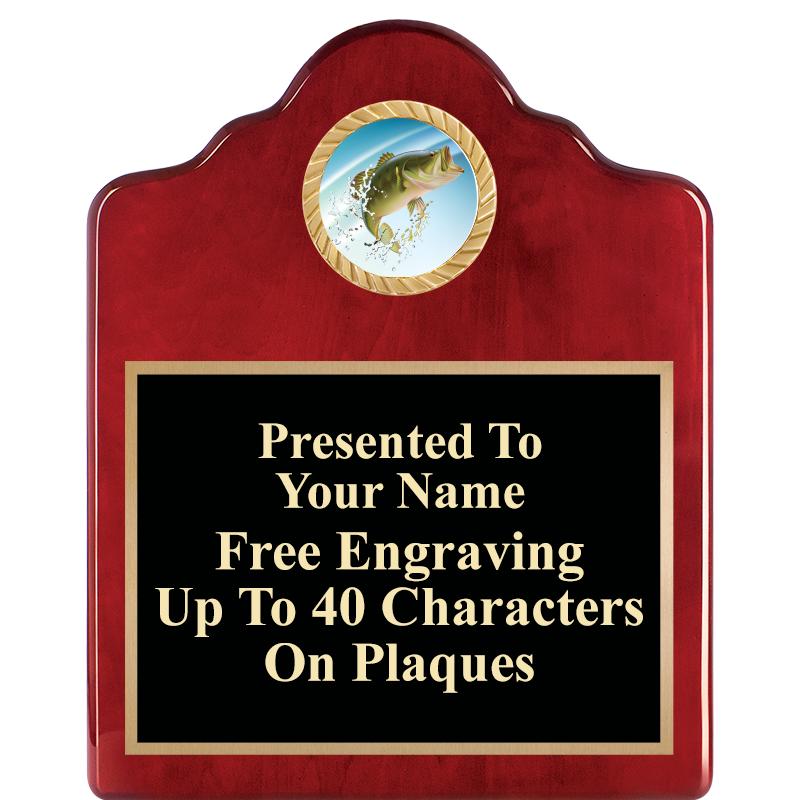 8X10 ROSEWOOD EMBLEM INS PLQ