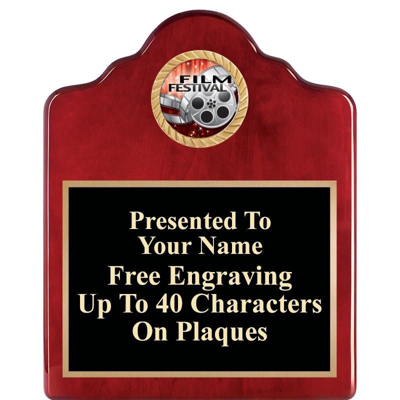 8X10 ROSEWOOD EMBLEM INS PLQ