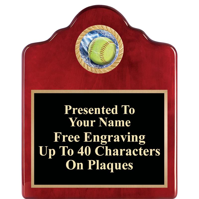 8X10 ROSEWOOD EMBLEM INS PLQ