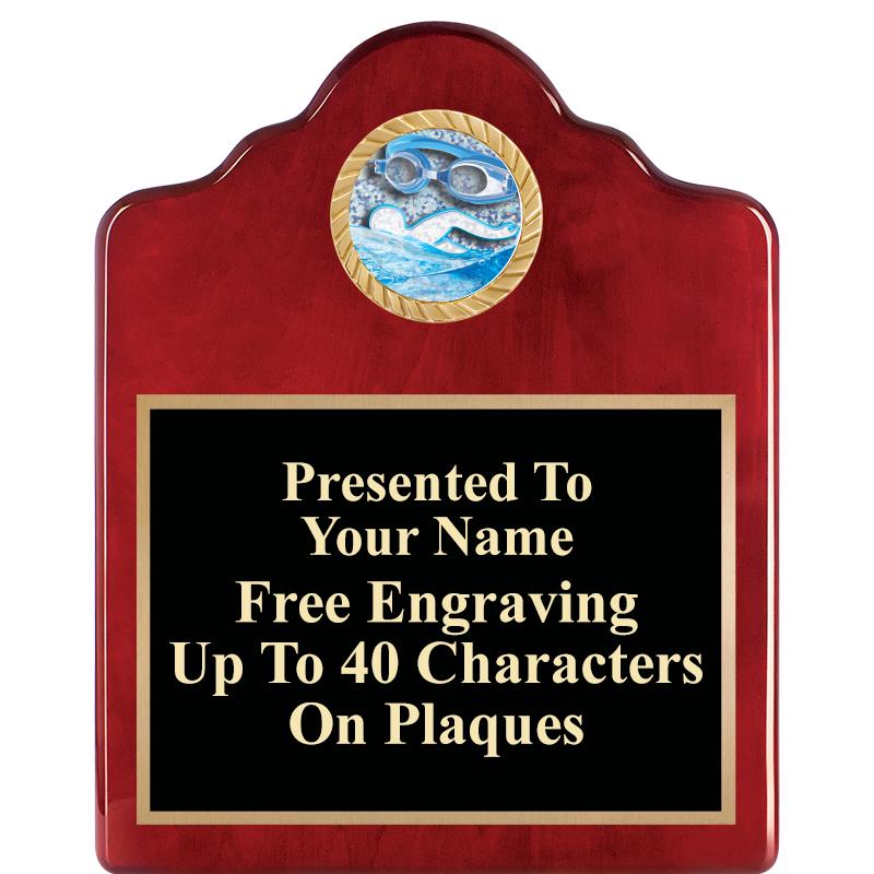 8X10 ROSEWOOD EMBLEM INS PLQ