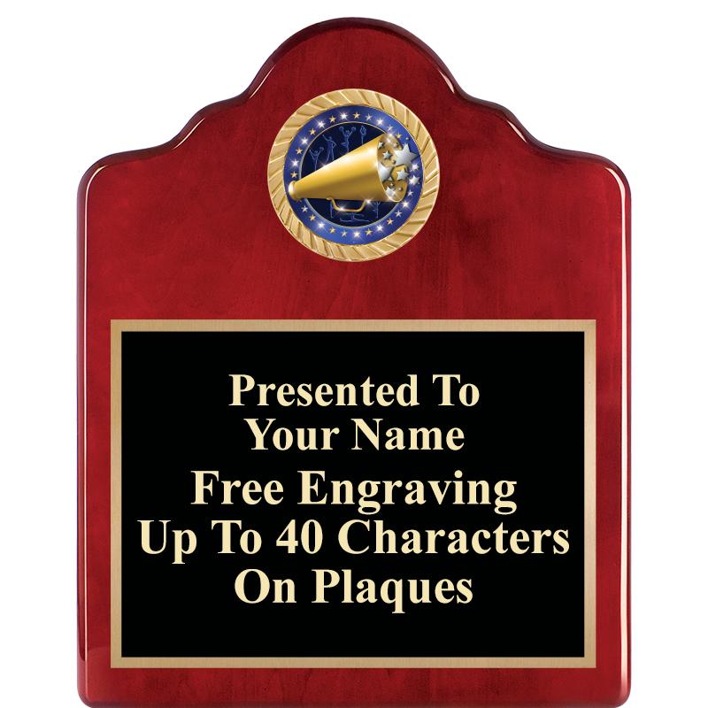 8X10 ROSEWOOD EMBLEM INS PLQ