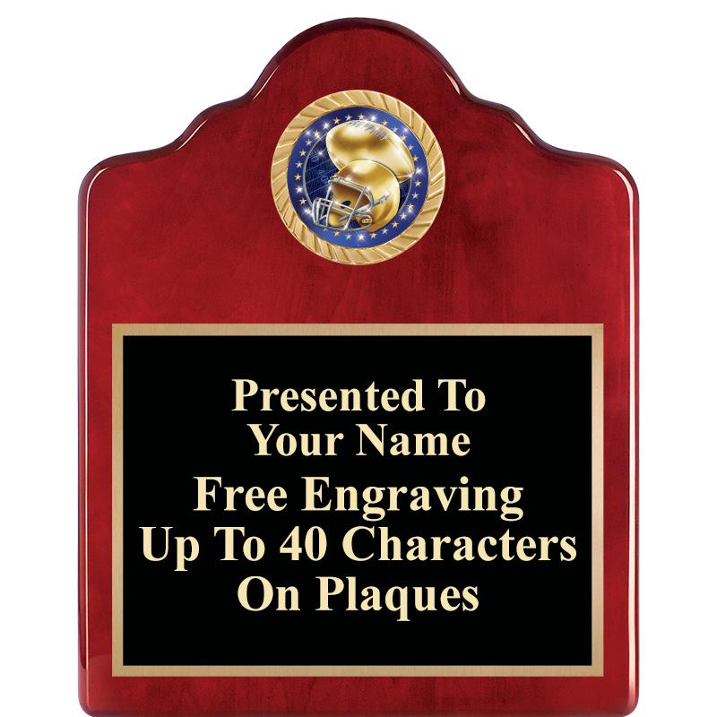 8X10 ROSEWOOD EMBLEM INS PLQ