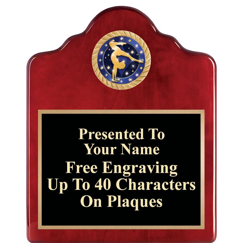 8X10 ROSEWOOD EMBLEM INS PLQ