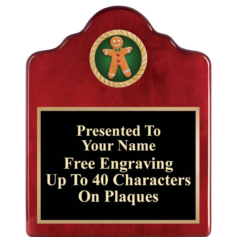 8X10 ROSEWOOD EMBLEM INS PLQ