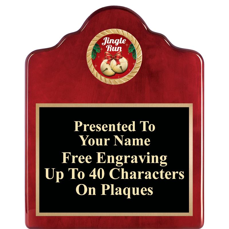 8X10 ROSEWOOD EMBLEM INS PLQ