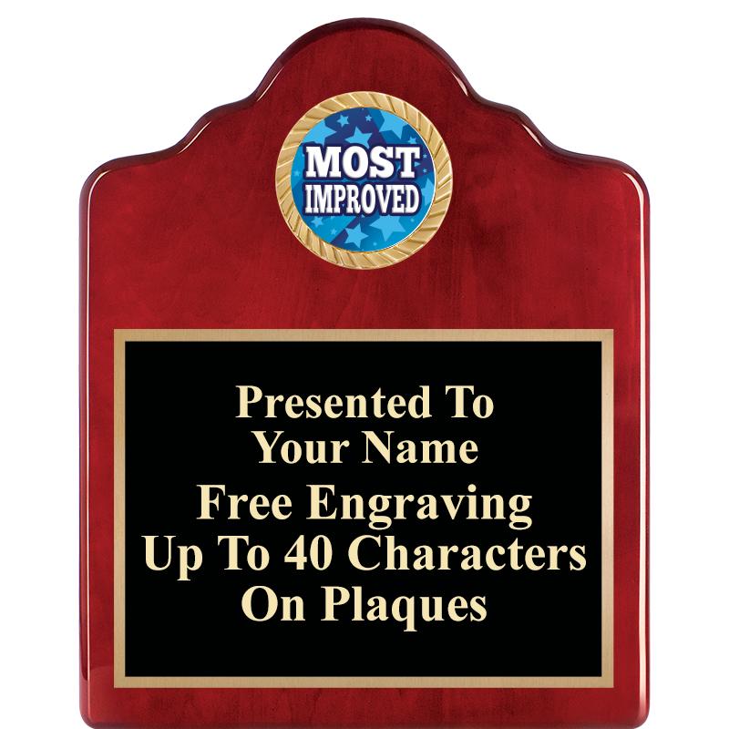 8X10 ROSEWOOD EMBLEM INS PLQ